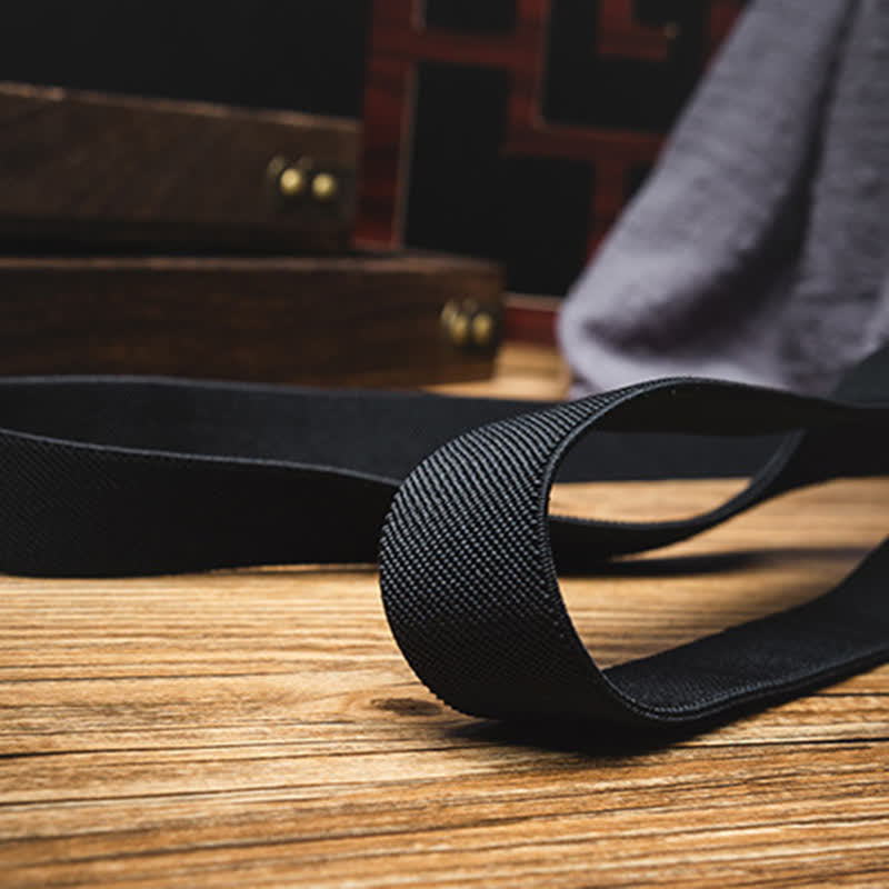 Bretelles élastiques noires de type holster à dos en X