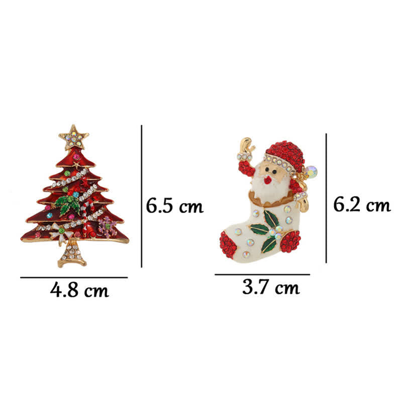 Broche pour femme de la collection Noël de Creative Glazes