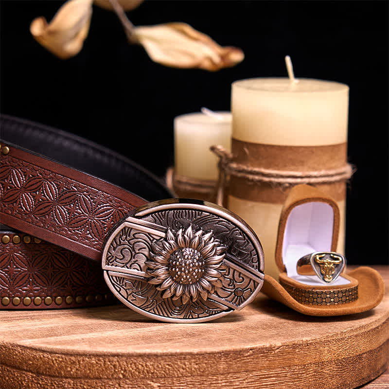 Ensemble de boucles de ceinture fonctionnelles à faire soi-même, couteau caché, anneau de taureau rétro