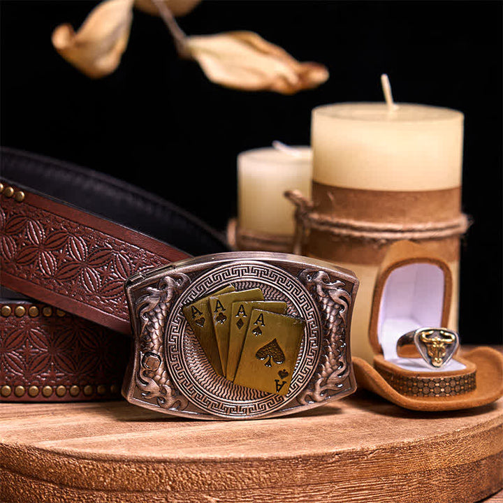 Ensemble de boucles de ceinture fonctionnelles à faire soi-même, couteau caché, anneau de taureau rétro