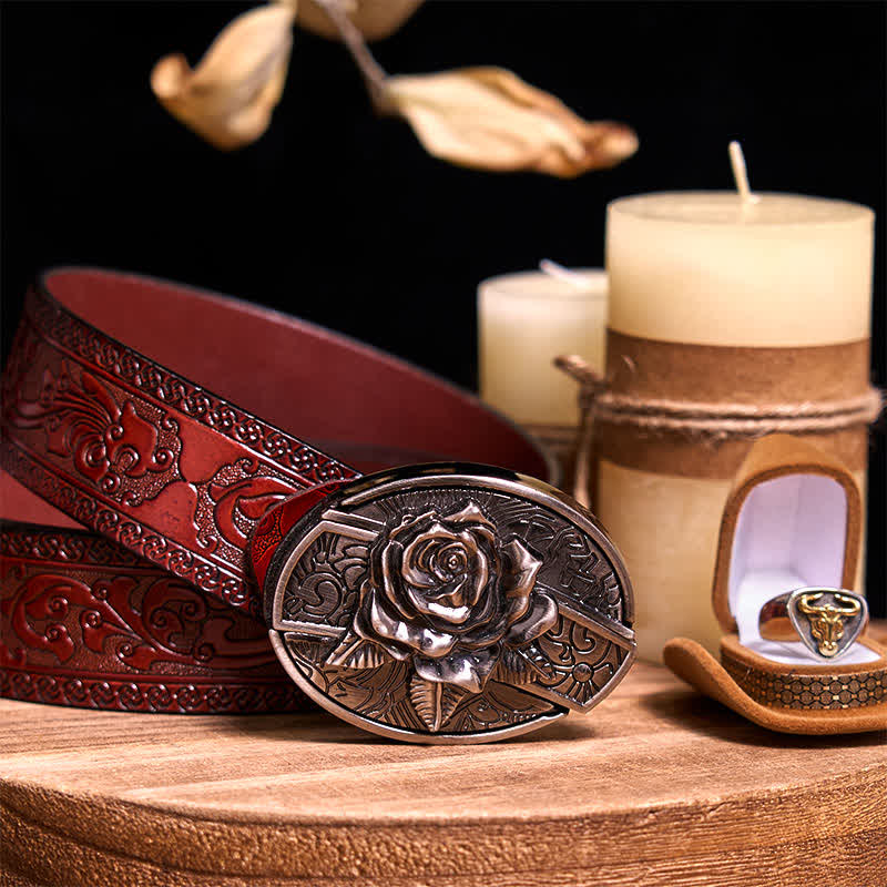 Ensemble de boucles de ceinture fonctionnelles à faire soi-même, couteau caché, anneau de taureau rétro