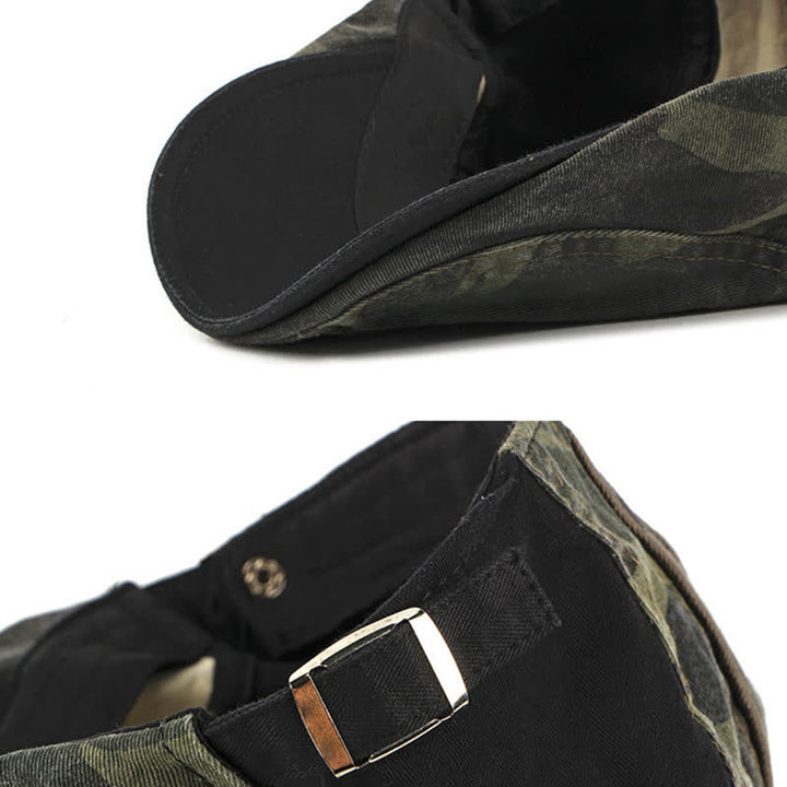 Béret en coton style camouflage cool