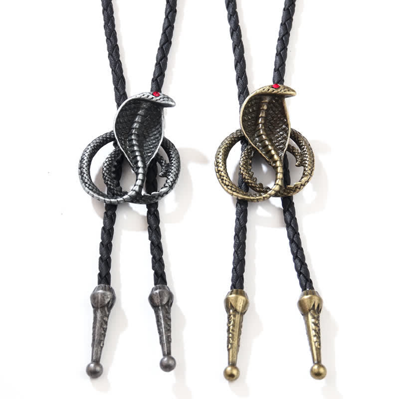 Cravate Bolo Serpent Western Punk Cobras