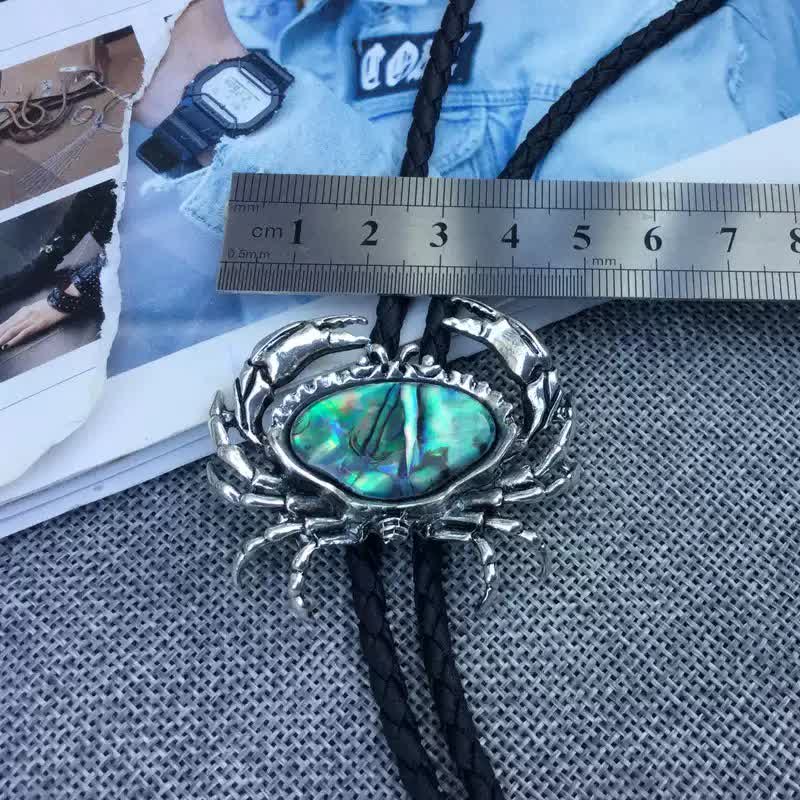 Pendentif amovible en coquillage d'ormeau de crabe