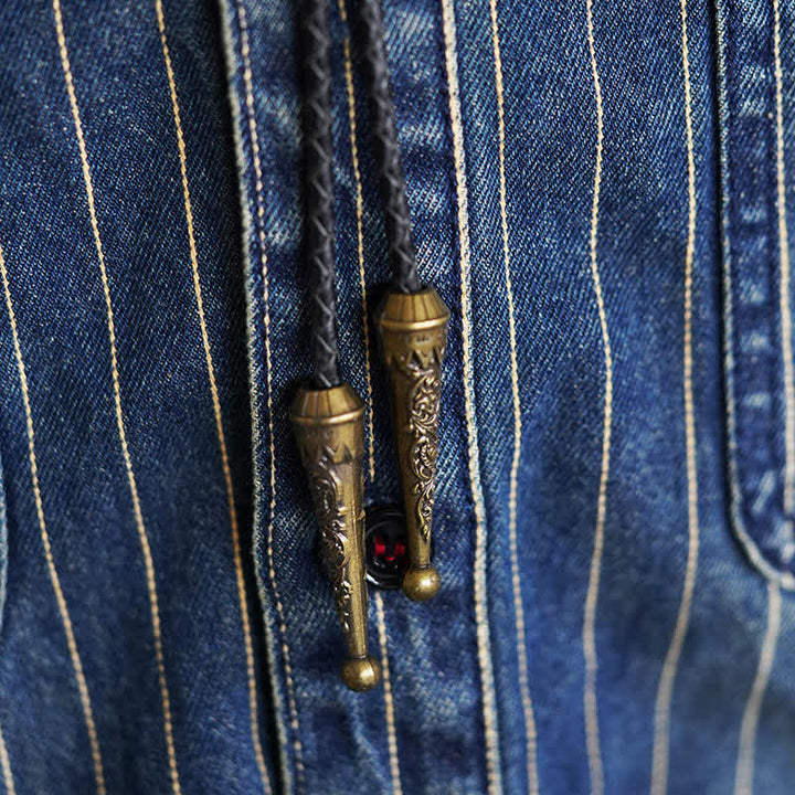 Pendentif Texas Lone Star Longhorn Bolo Tie