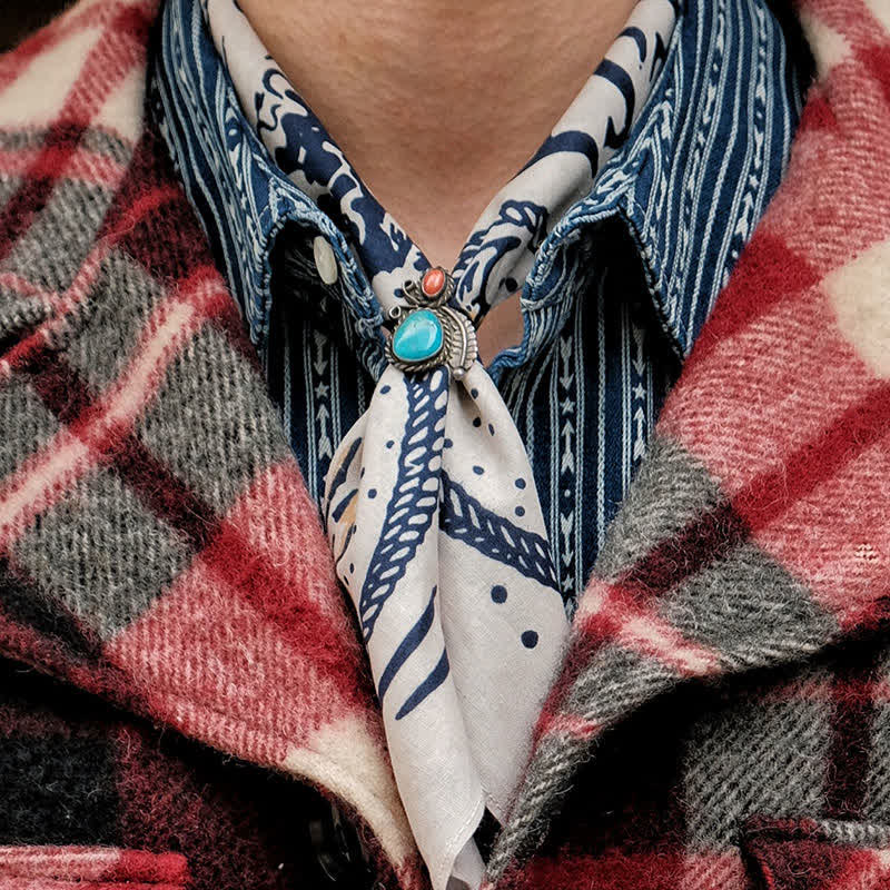 Foulard carré rétro à motif de voiles occidentales