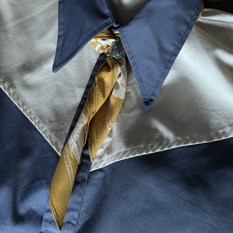 Foulard carré imprimé crâne de pirate jaune et blanc