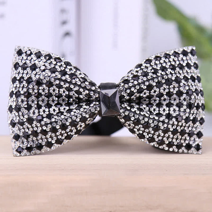 Nœud papillon exquis en strass cristal pour homme