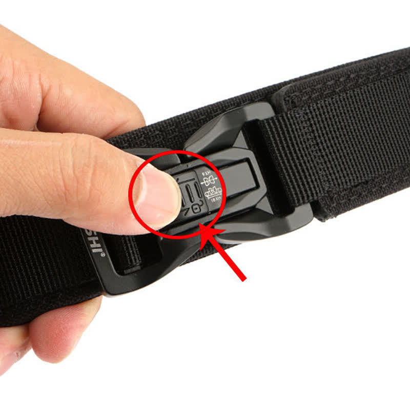 Ceinture tactique épaisse à double verrouillage et à dégagement rapide pour hommes