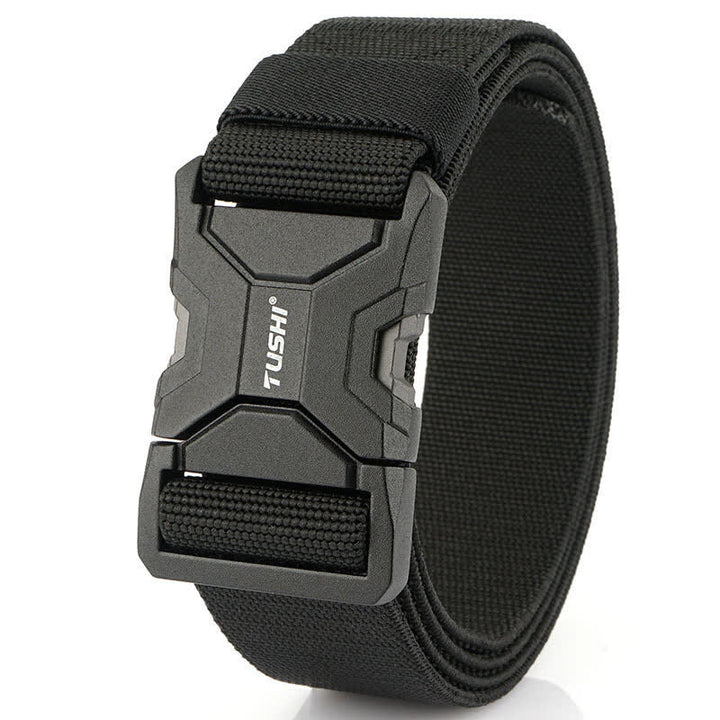 Ceinture tactique élastique à boucle à dégagement rapide simple pour hommes