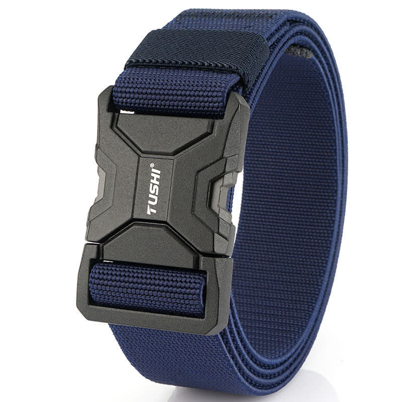 Ceinture tactique élastique à boucle à dégagement rapide simple pour hommes