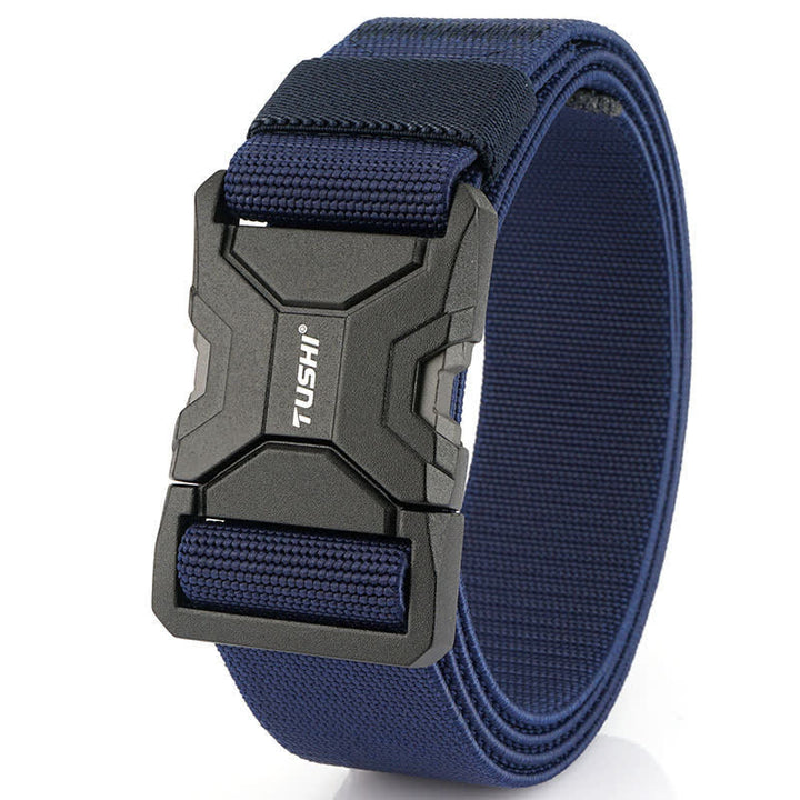 Ceinture tactique élastique à boucle à dégagement rapide simple pour hommes