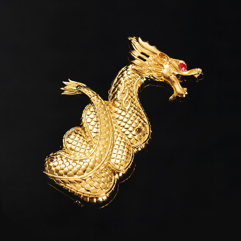 Briquet au butane rechargeable en forme de dragon unique et créatif