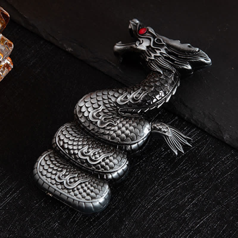 Briquet au butane rechargeable en forme de dragon unique et créatif