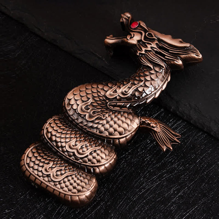Briquet au butane rechargeable en forme de dragon unique et créatif