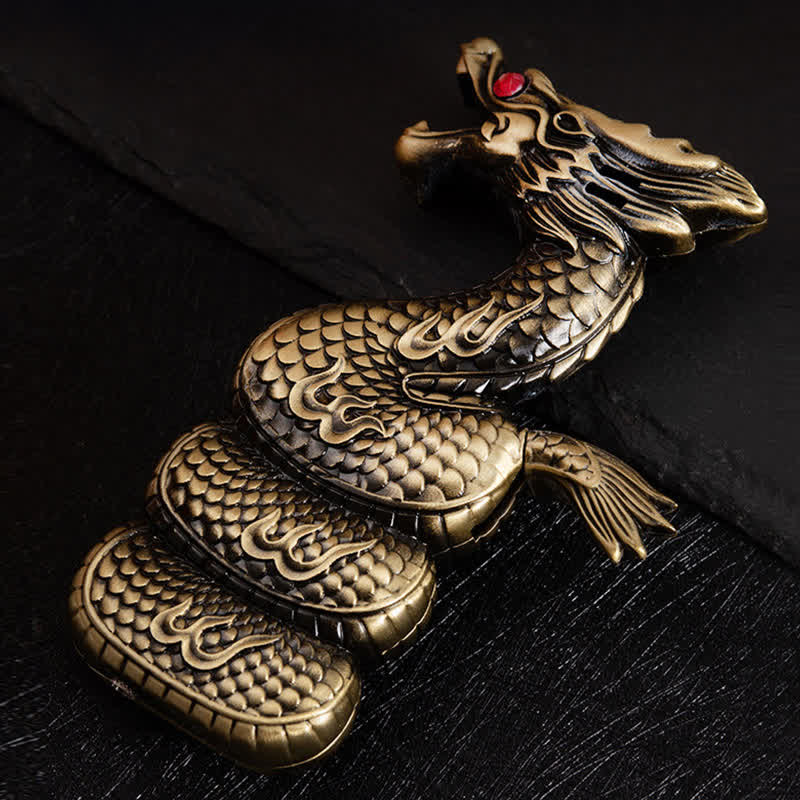 Briquet au butane rechargeable en forme de dragon unique et créatif