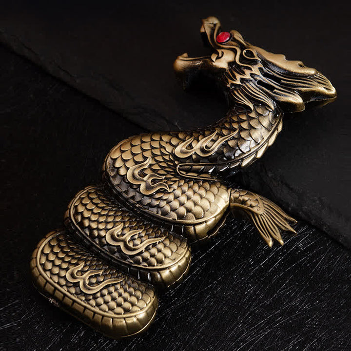 Briquet au butane rechargeable en forme de dragon unique et créatif