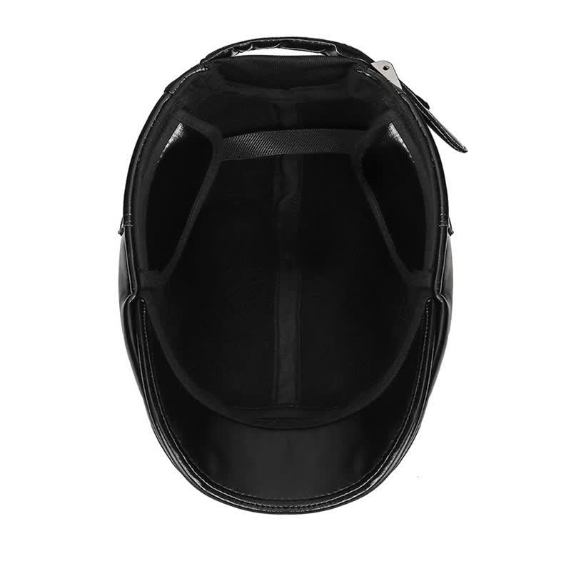 Béret noir décontracté avec cache-oreilles pour l'hiver