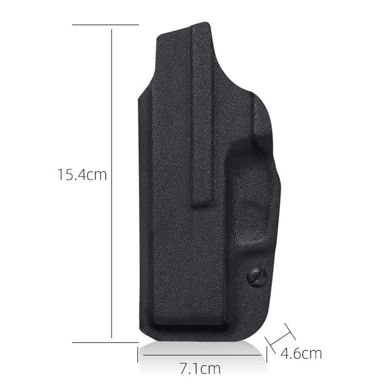 Sacoche ceinture rigide noire avec clip de ceinture