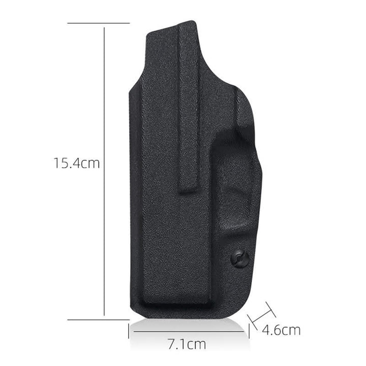 Sacoche ceinture rigide noire avec clip de ceinture