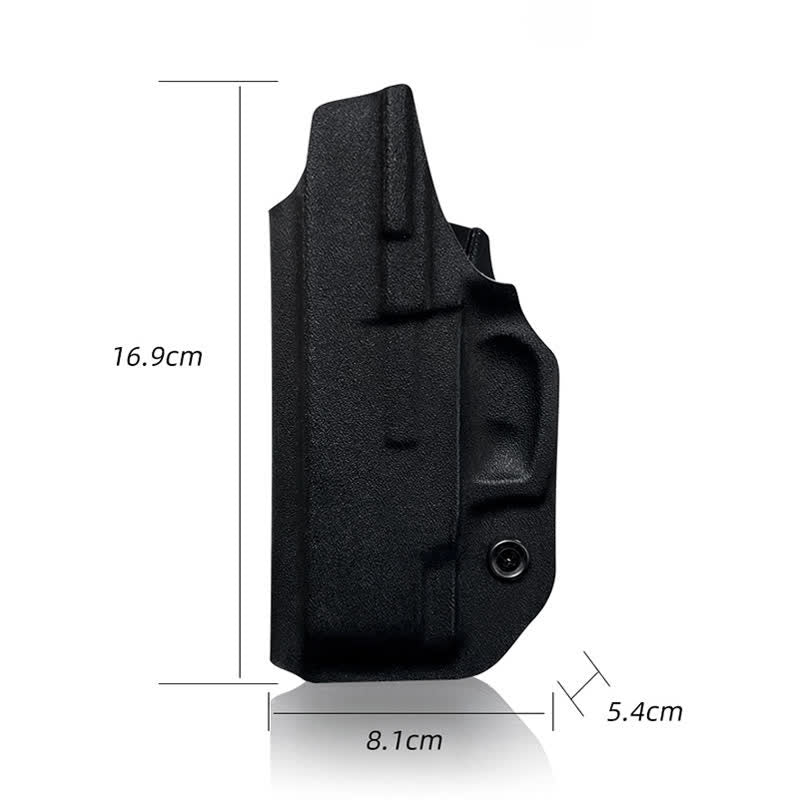 Sacoche ceinture rigide noire avec clip de ceinture