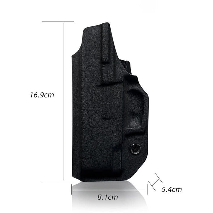 Sacoche ceinture rigide noire avec clip de ceinture