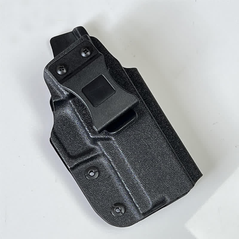 Sacoche ceinture rigide noire avec clip de ceinture