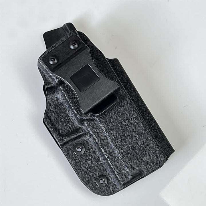 Sacoche ceinture rigide noire avec clip de ceinture