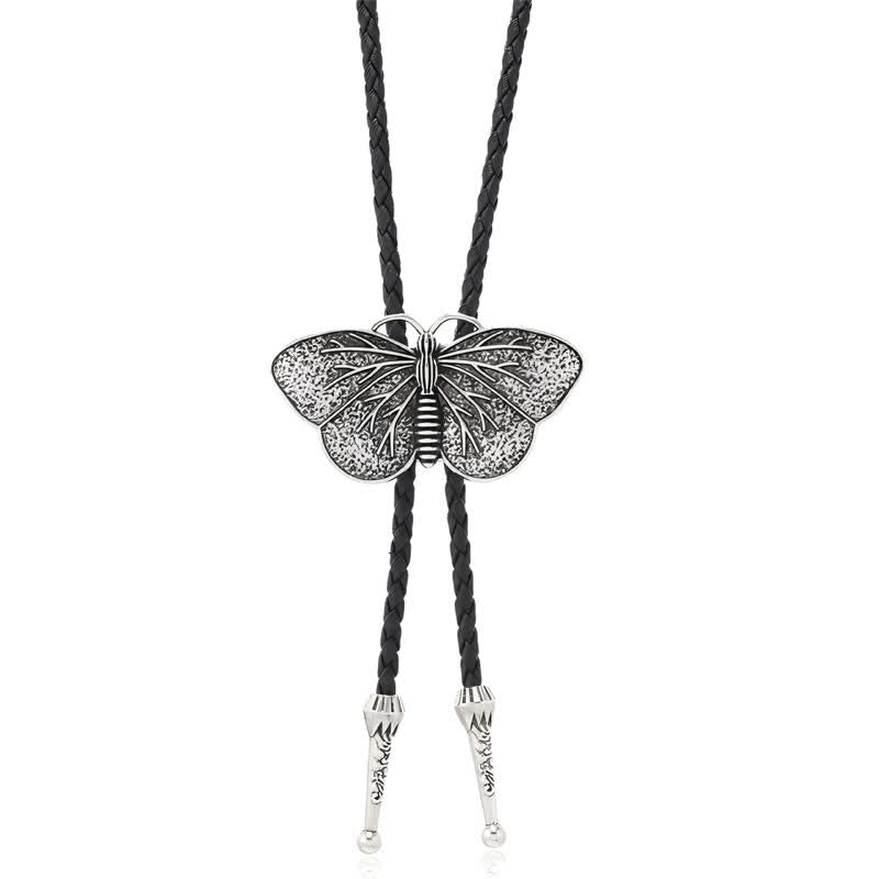Collier de Costume de mascarade de papillon occidental, cravate Bolo