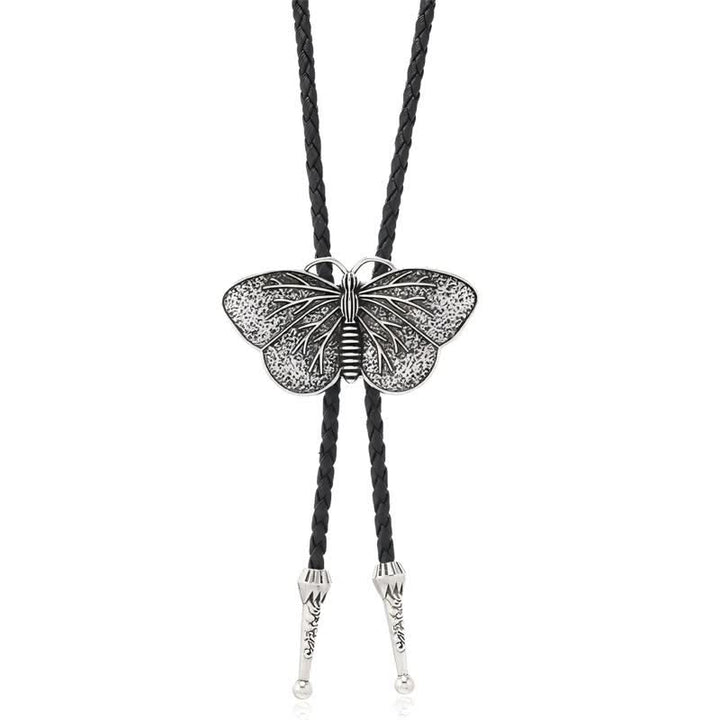 Collier de Costume de mascarade de papillon occidental, cravate Bolo