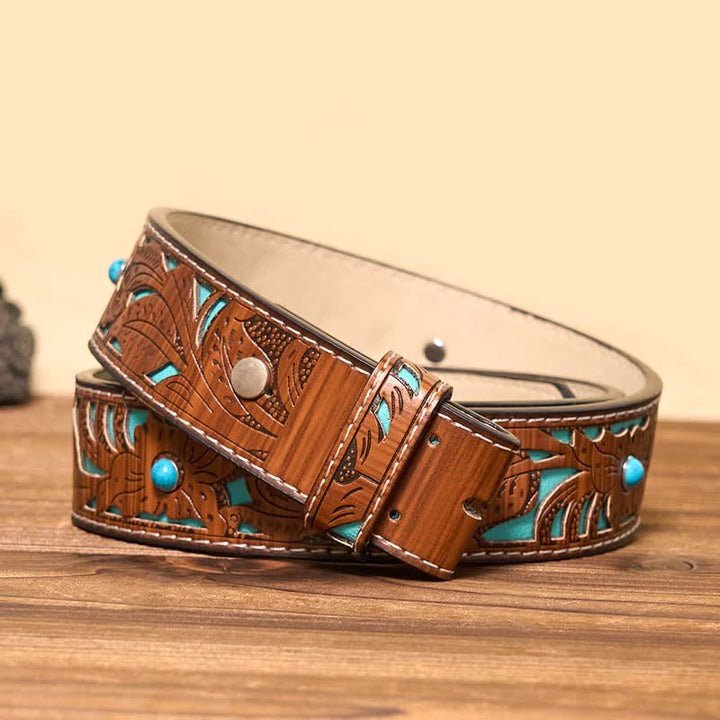 Ceinture en cuir DIY pour homme