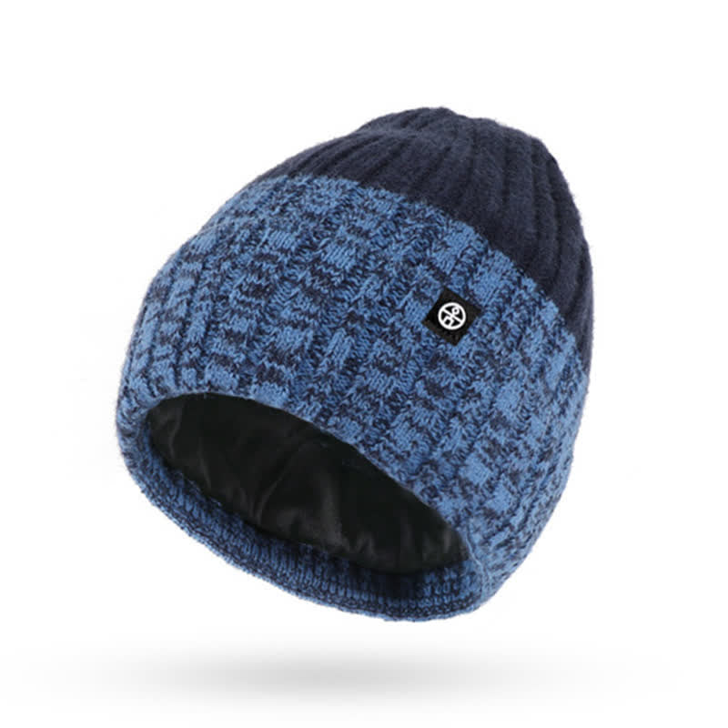 Ensemble de 3 gants unisexes à dégradé de couleurs assorties pour bonnet, cache-cou et chapeau