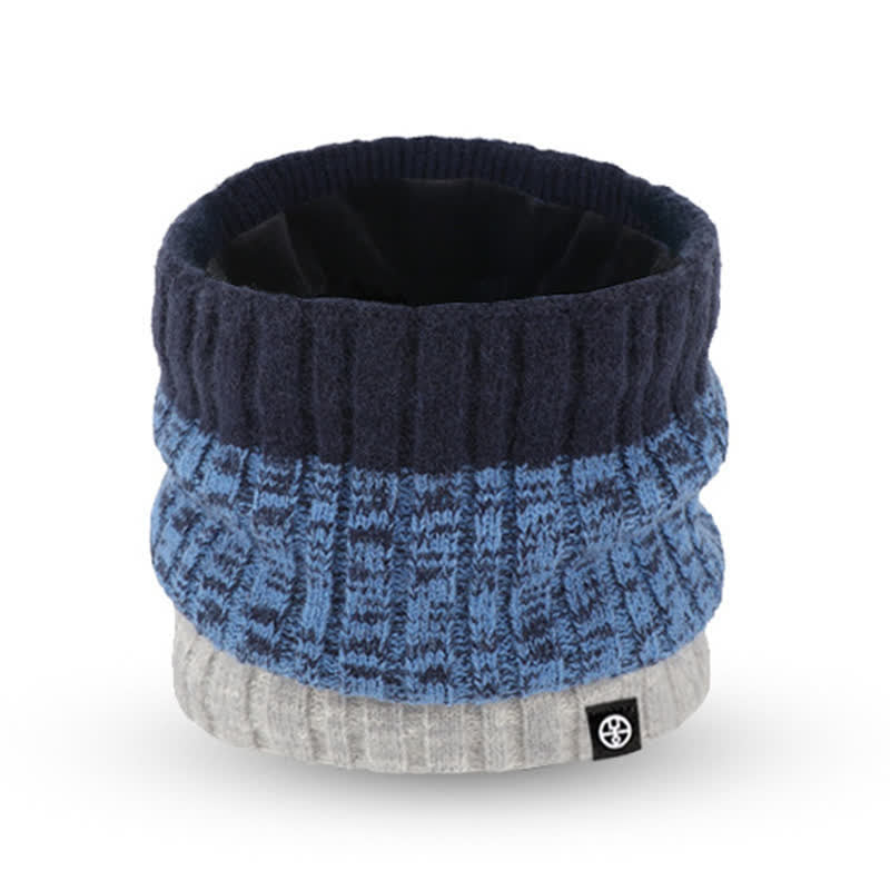 Ensemble de 3 gants unisexes à dégradé de couleurs assorties pour bonnet, cache-cou et chapeau