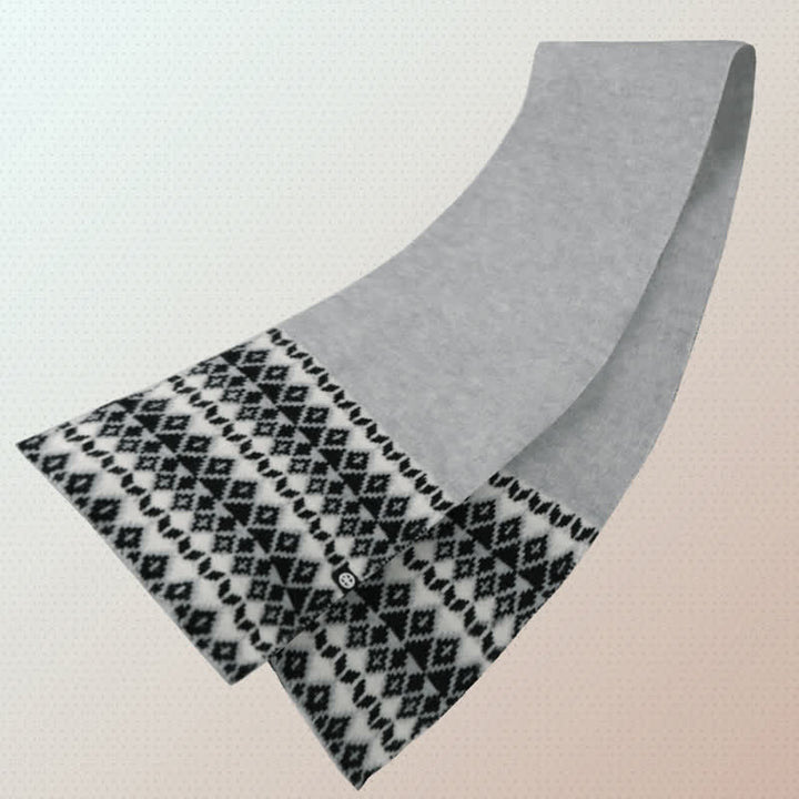 Ensemble de 3 gants, écharpe et bonnet tricotés à motif diamant unisexe et confortable