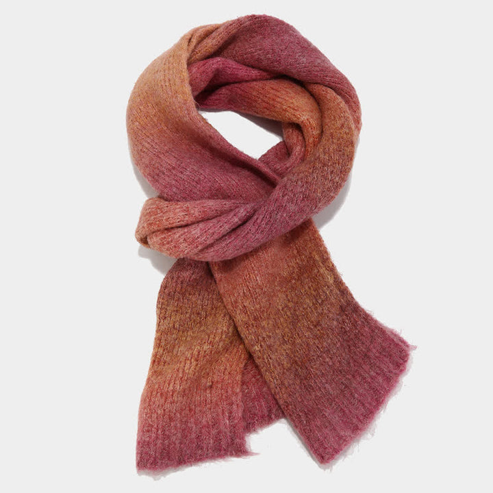 Lot de 3 bonnets, écharpes et gants tricotés en boule de fourrure colorée teintée unisexe