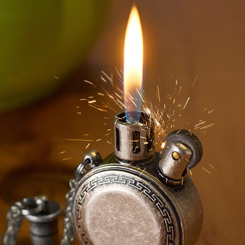 Briquet à huile rechargeable antique vintage Rougn