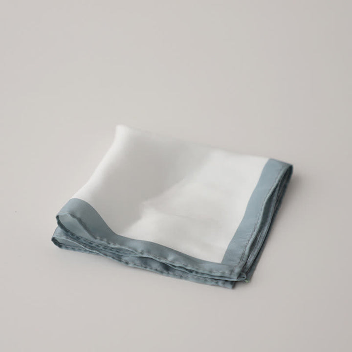 Pochette de costume de mariage blanche et colorée pour homme