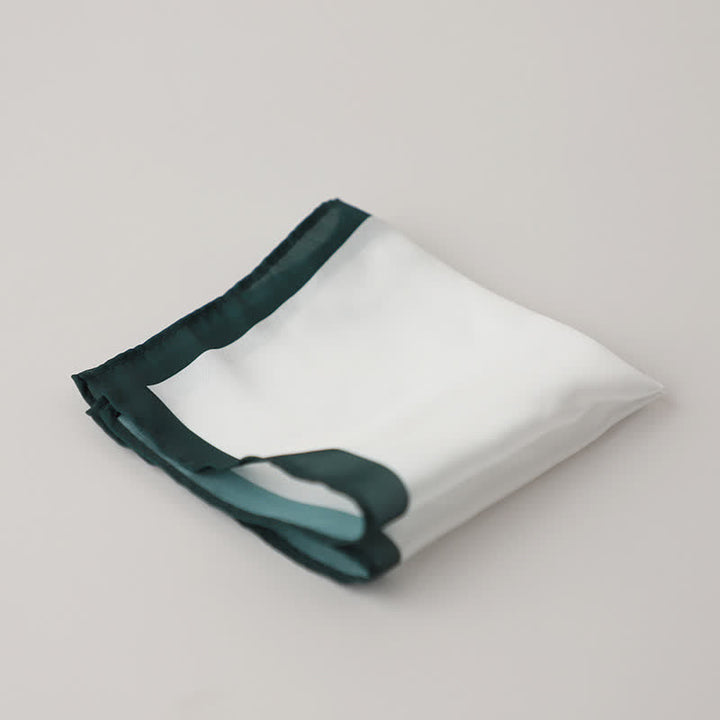 Pochette de costume de mariage blanche et colorée pour homme