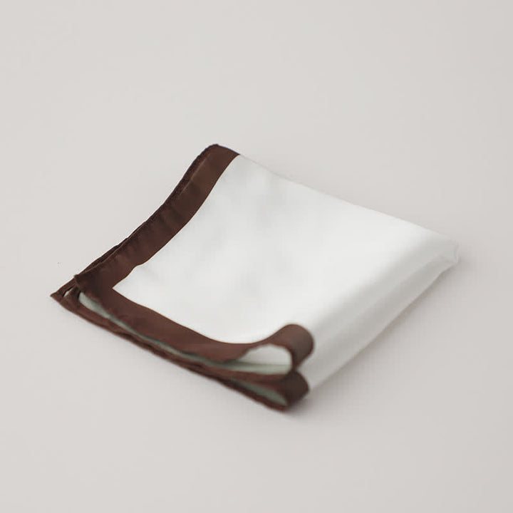 Pochette de costume de mariage blanche et colorée pour homme