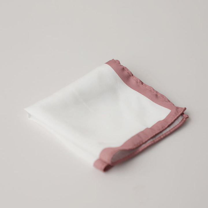 Pochette de costume de mariage blanche et colorée pour homme