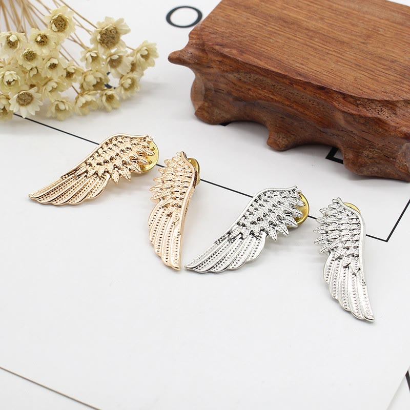 Broche Ailes Rétro Or Argent Accessoires Chemise