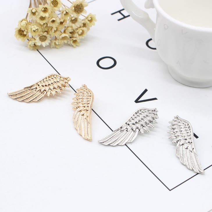 Broche Ailes Rétro Or Argent Accessoires Chemise