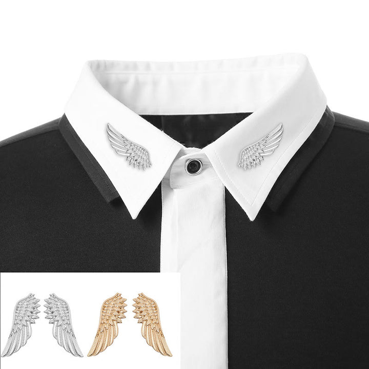 Broche Ailes Rétro Or Argent Accessoires Chemise