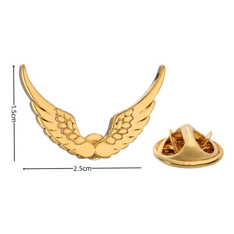 Broche Ailes Rétro Or Argent Accessoires Chemise