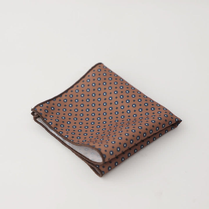 Pochette de costume à motif géométrique abstrait Fnacy pour homme
