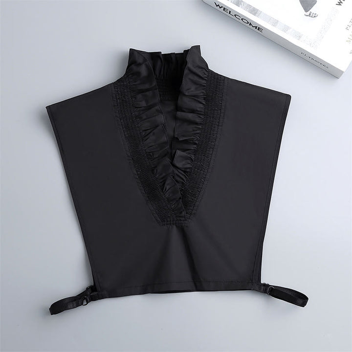 Chemise à col en V amovible pour femme
