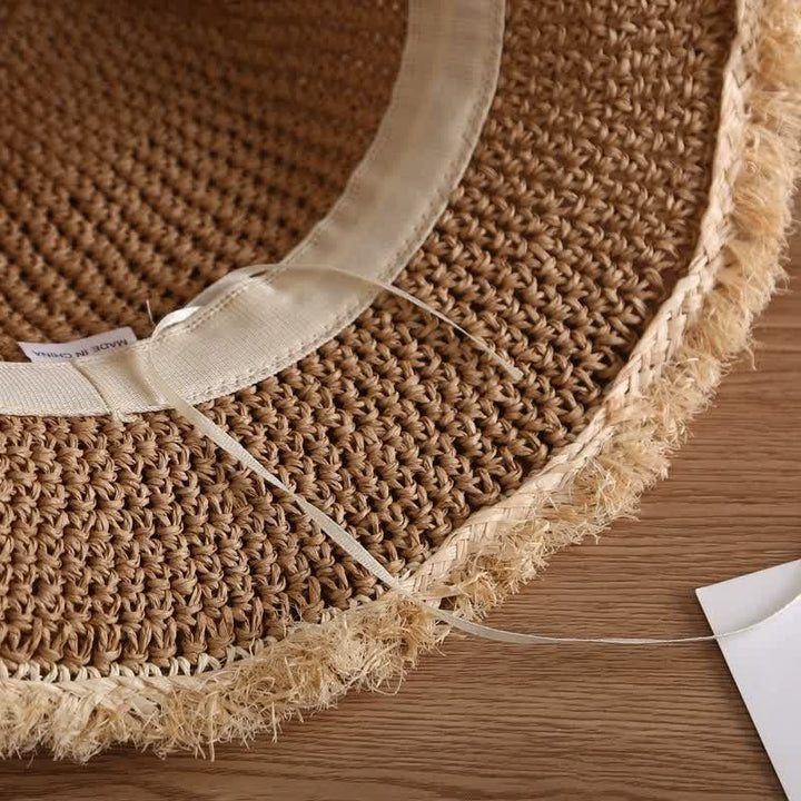 Chapeau de paille pliable et souple pour femme, chapeau de printemps et d'été