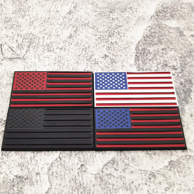 Badge autocollant en métal drapeau américain pour voiture