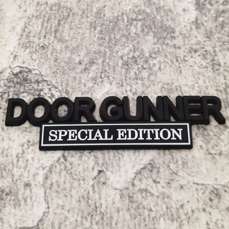 Badge autocollant en métal pour voiture DOOR GUNNER EDITION SPÉCIALE
