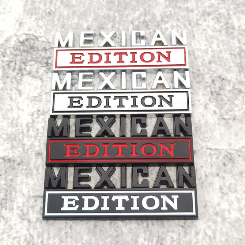 Badge autocollant en métal pour voiture ÉDITION MEXICAINE